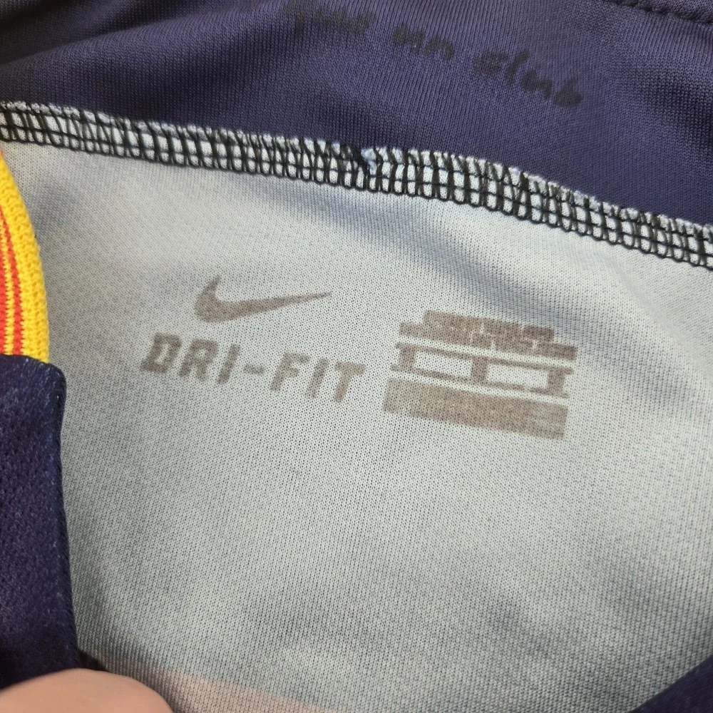Barcelona FC 2015 2016 Home Football Shirt Soccer Jersey #10 Messi Nike Small